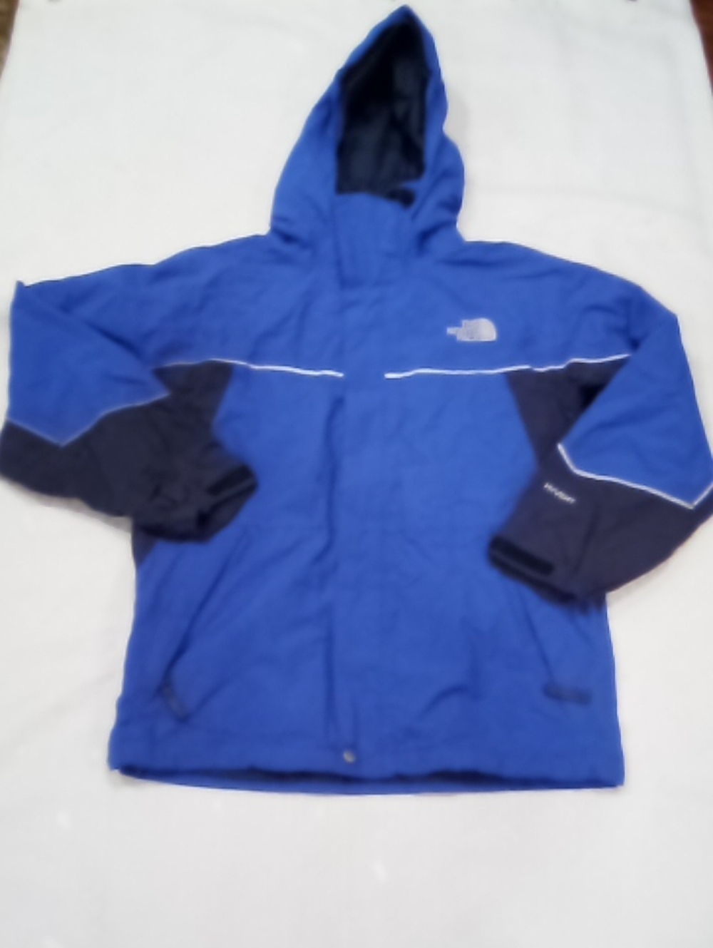 The North Face Blue and Black Kids Hooded Raincoat